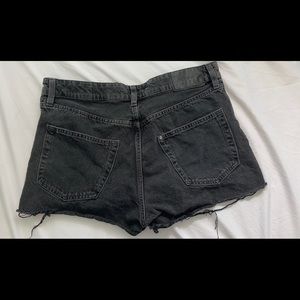 High waisted vintage Jean shorts- black